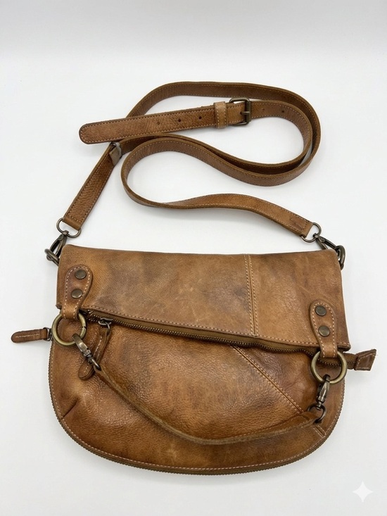 Bed Stu Handbags - Bed Stu Tahiti Brown Leather Crossbody Bag - Classic Casual Style